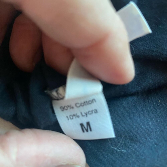 90s Y2K Hanky Panky Cotton Bodysuit Lace Mock Neck Black Womens Medium - Picture 5 of 11